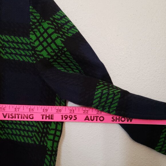 Bop Basics Plaid Crew Neck Wool Blend Sweater - Picture 11 of 15